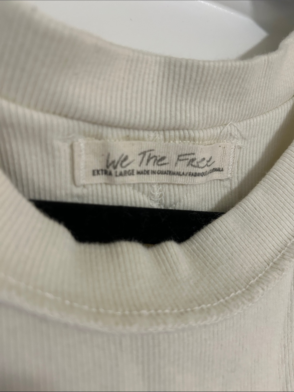 Free People Off-White Ribbed Tank Top - Picture 2 of 4